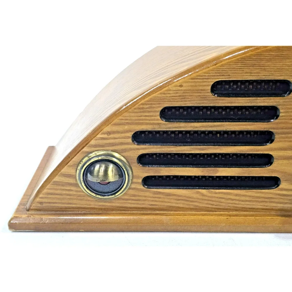 Vintage Crosley CR39 Teardrop AM/FM Radio Collector's Edition Wood Retro WORKS